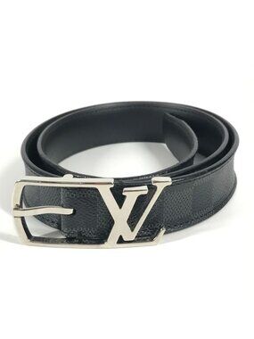 Louis Vuitton Belt Santure Neogram M6057 W Damier Graphite Canvas Black